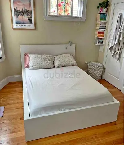 Ikea Queen Size Bed with Mattress Available in Perfect Condition