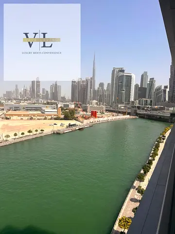 Stylish 2BR+ Maids | Work, Rest & Relax! | Canal and Burj khalifa fire work view