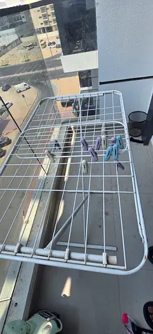 Foldable Metal Clothes Drying Rack - Used, Good Condition
