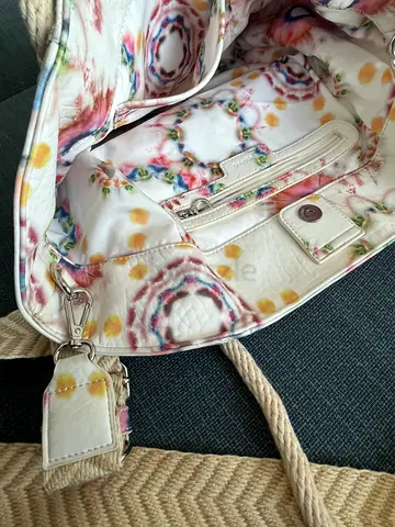 Leather  Desigual tote set.