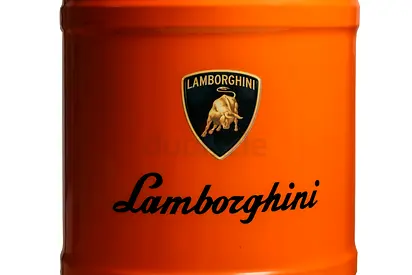 Lamborghini Orange Oil Barrel | Automotive Decorative Display Piece