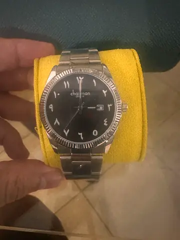 Men's stainless steel wristwatch with Arabic numerals - good condition 3 watches at the price of 1