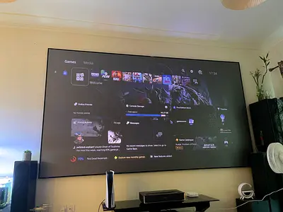 DMInteract 150inch 4K Thin Frame Black Crystal ALR Projector Screen