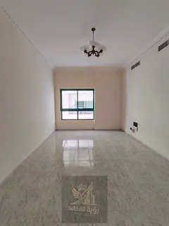 Two bedroom apartment for annual rent in Al Qasimia Al Mahatta Sharjah, spacious separate living roo