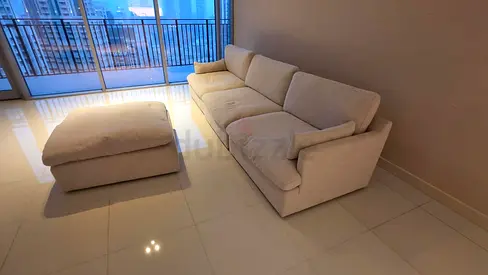 Looks Brand new Home centre Swin Modular Sofa with footstool