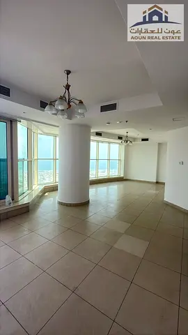 شقه اول نمرة بحر اطلاله مفتوحه مع باركينج وجيم ومسبح وتكييف على المالك