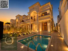 premium 6bedroom classic swimming pool villa available for sale in alhelio2,Ajman