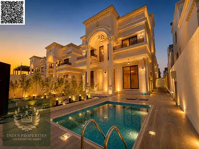 premium 6bedroom classic swimming pool villa available for sale in alhelio2,Ajman