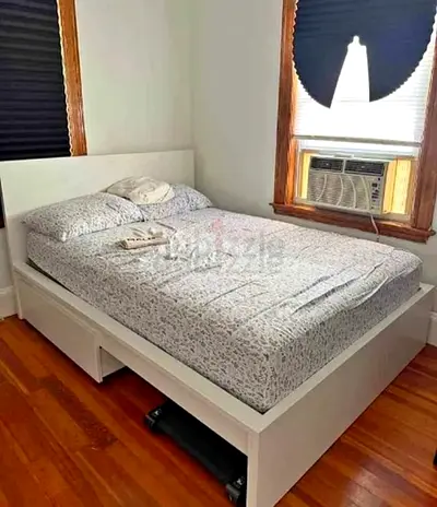 IKEA  Queen Size Bed + 2 Storage Drawers + Mattress