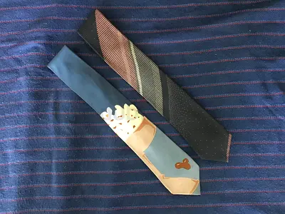 2 Original Vintage TED LAPIDUS (PARIS) Classic Silk Ties