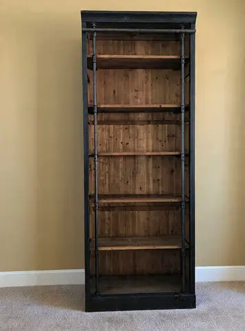 TIMOTHY OULTON Marina Home bookcase book shelf library reclaimed wood W98 D44 H256 cm