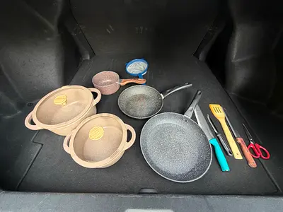 Granite Cookware Set 11 Pieces Pots Pans and Kitchen Utensils