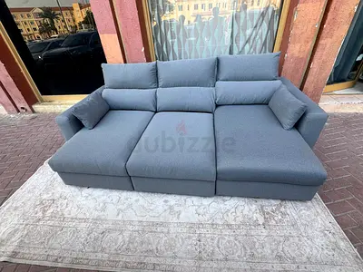 Ikea Eskilstuna L shape sofa Bed Dray grey