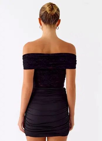 Either Way Off Shoulder Mini Dress (Peppermayo) - Au 8