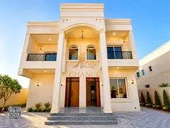 Luxury villa for sale in Al Raqaib, Ajman | For UAE nationals only | First occupancy | Excellent siz