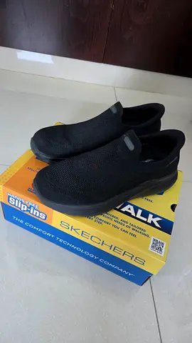 Black Skechers Slip-On Comfort Shoes, Very lightly used.
