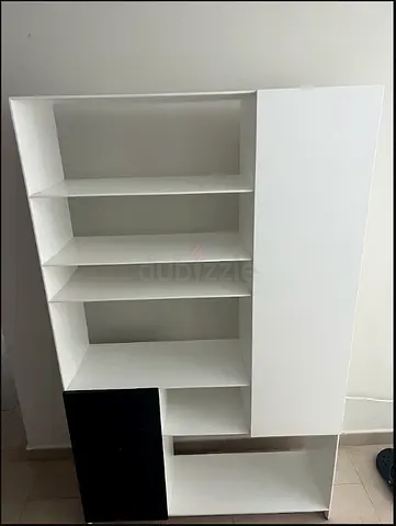 White modular shelving/storage unit - good condition