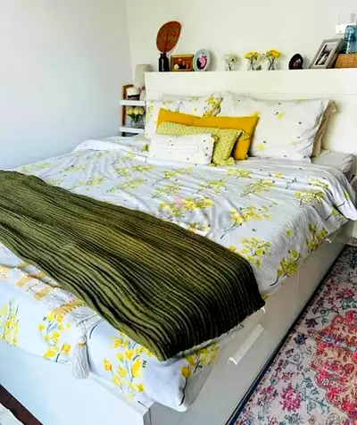 IKEA King Size Bed + 2 Storage Drawers + Mattress