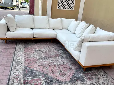 Comfortable West elm Newport Feather filled sofa beige Color
