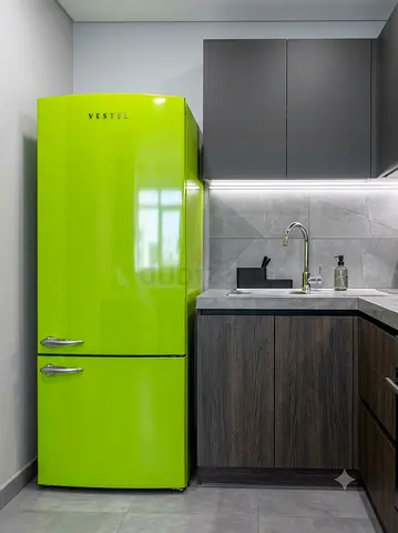 Vestel Retro Bottom Freezer Refrigerator | Stylish Vintage-Inspired Design