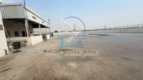 Yard for Rent in Al Sajaa | 60,000 sq. ft. | Offices, Kitchen, Covered Area | 50 kW Electricity