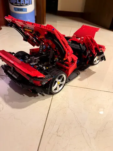Lego Technic cars, Ferrari Daytona SF3, Formula 1 McLaren 2022 and BMW Gt4 replica