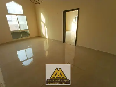 3 bedrooms and a living room for annual rent in Al Muwaihat 3, Ajman | Ground floor with private entrance, large kitchen and indoor parking