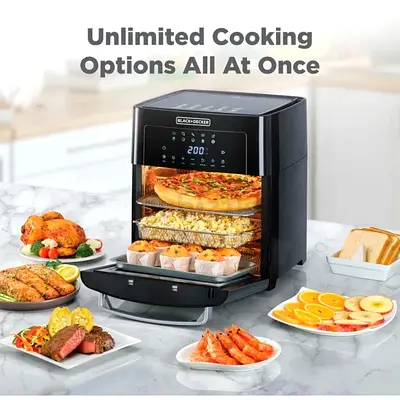 BLACK+DECKER Air Fryer Oven - 10L Multi-layer Countertop Cooker