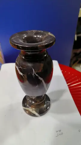 Marble stone vase 18cm height