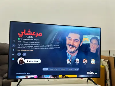 Samsung TV (Model UA40J7000) - 55-inch LED TV, used...only 3 lines in display