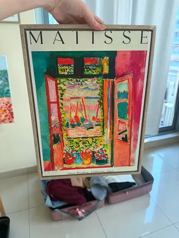 Framed Matisse Art Print - Colorful Window Scene