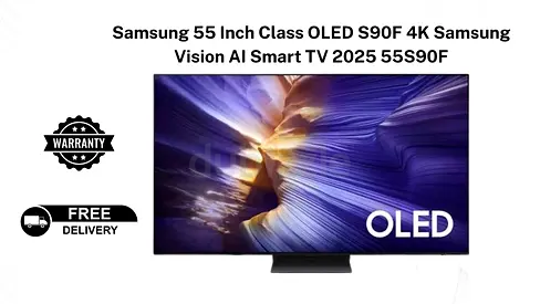 Samsung 55 Inch Class OLED S90F 4K Samsung Vision AI Smart TV 2025 55S90F