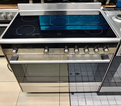 Siemens iQ700 Stainless Steel Electric Cooker with Ceramic Hob and Oven 90 cm