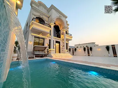 فيلا للبيع بتصميم كلاسيك مع مسبح + حوش كبير + روف قريبه جدا من شارع الشيخ عمار وقريبه من جميع الخدمات