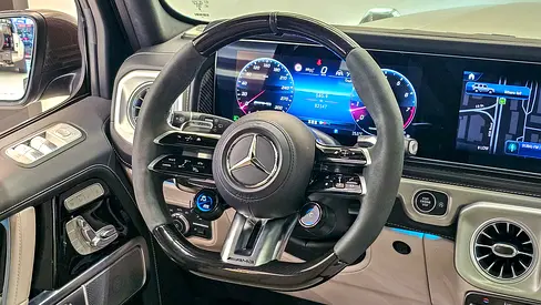 MERCEDES BENZ - G63 AMG - DOUBLE NIGHT PACKAGE - 2025 MODEL - GCC SPECS - 82000KM - GRAY COLOR-2