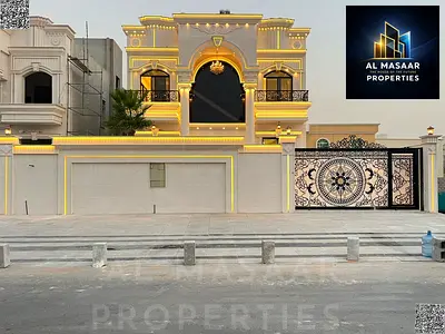 Dream villa in Al Muwaihat 2 with a classic design. For those seeking the best locations in Ajman, close to all services, with a swimming pool, large