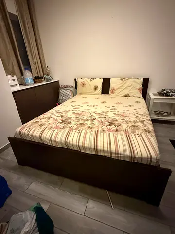 IKEA queen size bed with ikea mattress in good condition