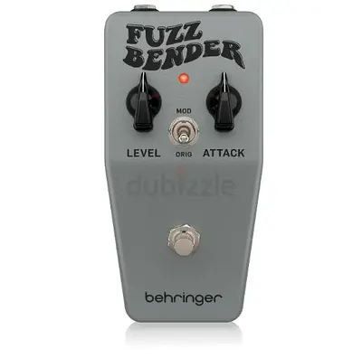 Behringer FUZZ BENDER Vintage 60s Style Fuzz Pedal with Custom Bias Mod Switch - Brand New