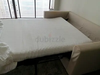 Light beige sofa bed (pull-out) in good condition