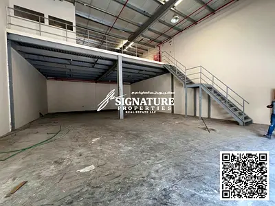 3900 SQFT Warehouse with Mezzanine 20 KW Electricity Umm Al Quwain