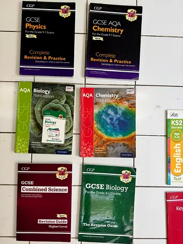 Lot of GCSE AQA Biology & Chemistry Revision Guides and Practice Books