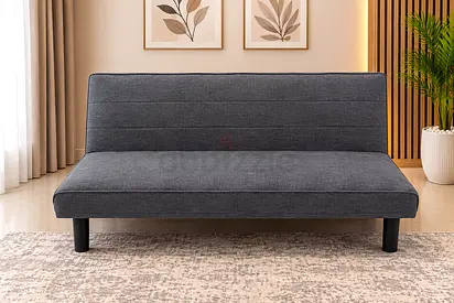 Modern Grey Fabric Sofa Bed