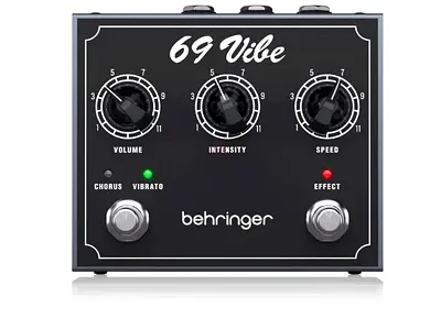 Behringer Vintage ’69 Vibe Pedal with Footswitchable Modes, Onboard Speed Contro - Brand New