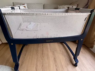 SnüzPod Bedside Crib – Navy – Excellent Condition
