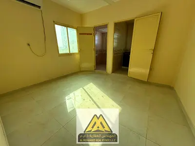 🏠 استوديو واسع وغير مفروش للإيجار الشهري في البستان – عجمان | مطبخ منفصل، شامل الكهرباء والمياه