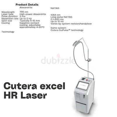 Cutera Excel HR Medical Aesthetic Laser - Nd:YAG / Alexandrite (Good Condition)
