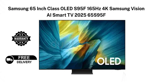 Samsung 65 Inch Class OLED S95F 165Hz 4K Samsung Vision AI Smart TV 2025 65S95F