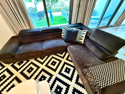 Large L-shaped corner sofa