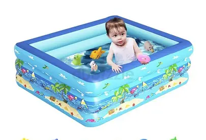 Kids Inflatable Swimming Pool 130×97×58 cm – Almost New