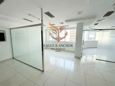 Fitted High-Floor Office for Rent | Near Mall of the Emirates | Chiller Free